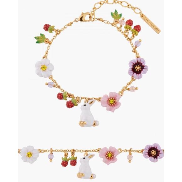 Les Nereides Enchanted Encounters Rabbit Charms Bracelet - Picture 4 of 12